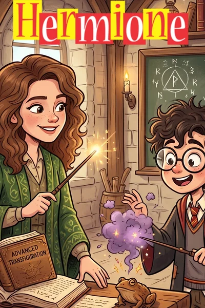 Hermione(potion ring and crushed student)
