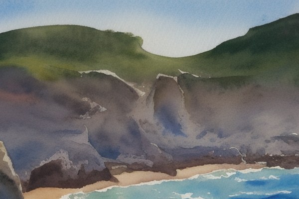 A beach on the edge of the world
