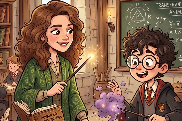 Hermione(potion ring and crushed student)
