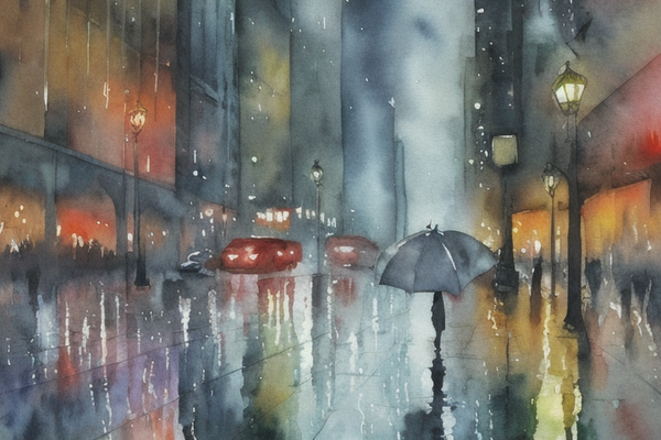The song of the rainy city