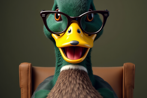 The Duck Writer and its udience of one 🦆